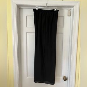 Wide Leg pull up black pants size 12